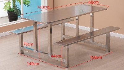 易清洁员工餐桌椅就数康胜家具