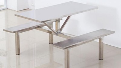 4人不锈钢连体餐桌椅尺寸及价格